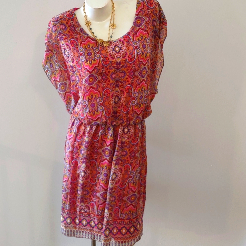 Tacera Paisley Design Dress